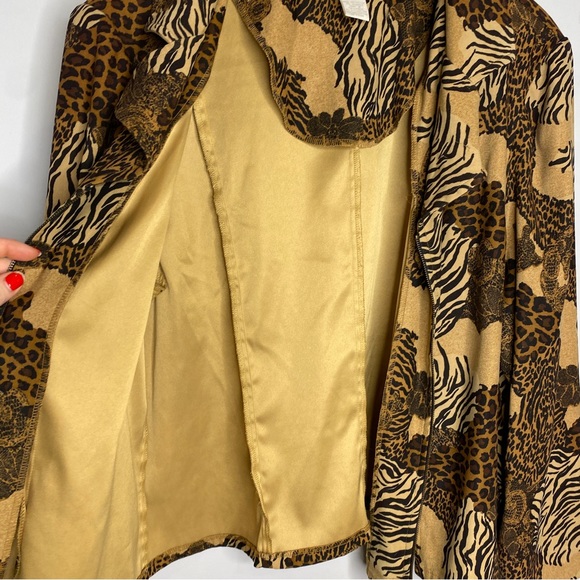 Vintage Animal Print Blazer Jacket - Picture 10 of 11